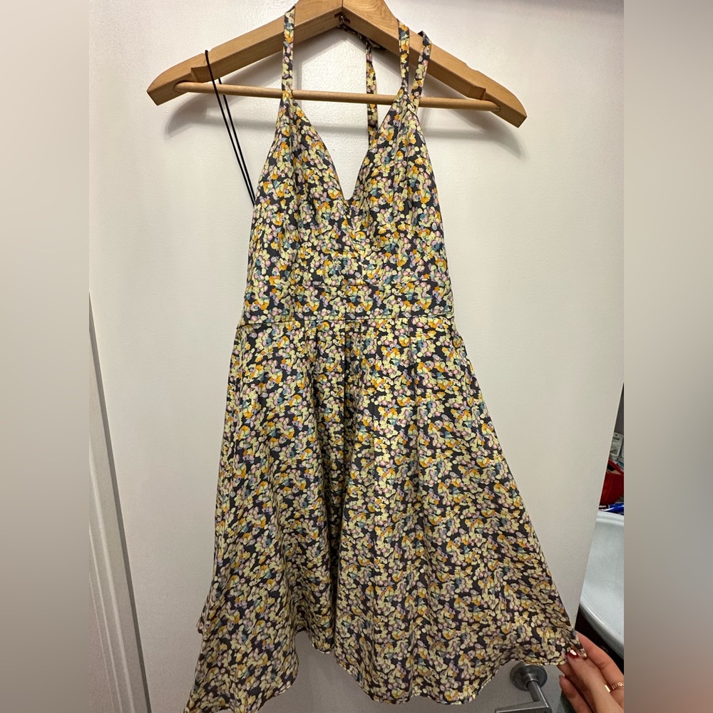 Xs yellow flowered summer dress by Elizabeth and James
